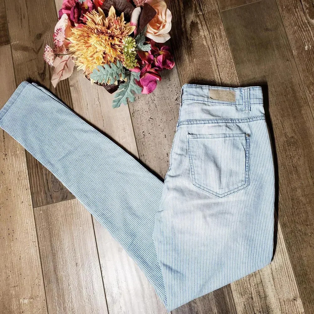 U.S. Polo Assn. Railroad Striped Darlington Skinny Jeans Size 2 Regular